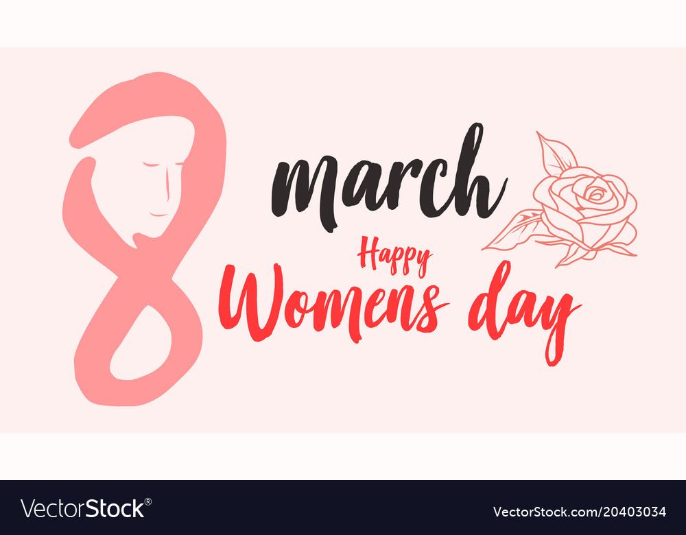 Women day long Royalty Free Vector Image - VectorStock