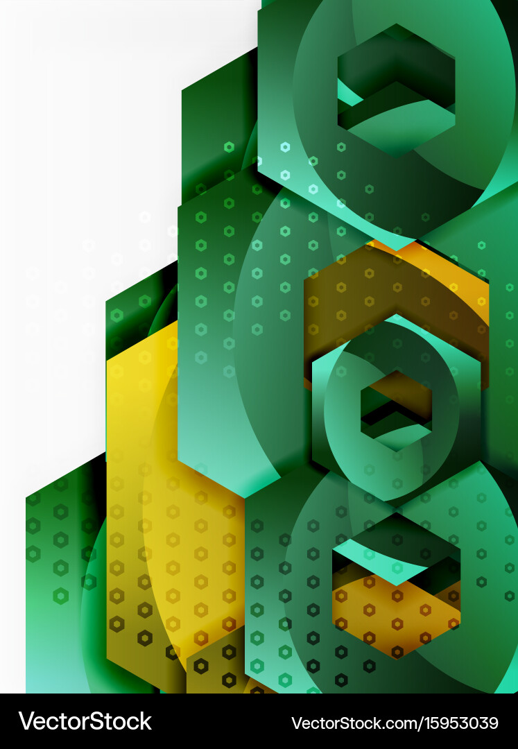 3d hexagon background Royalty Free Vector Image