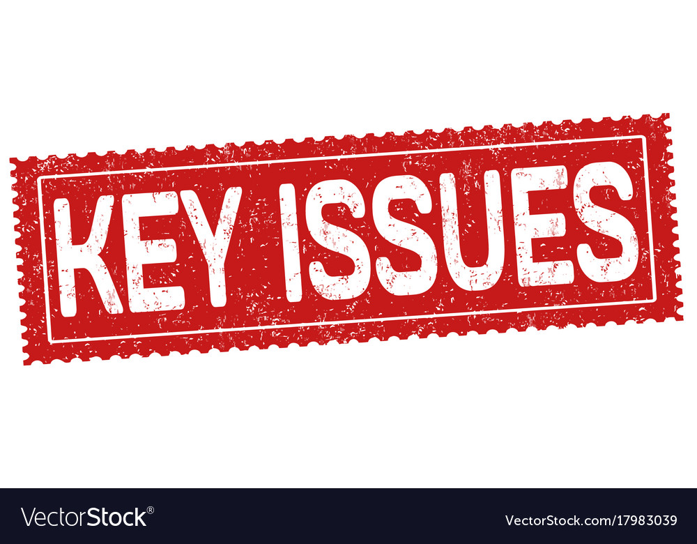 Key issues sign or stamp