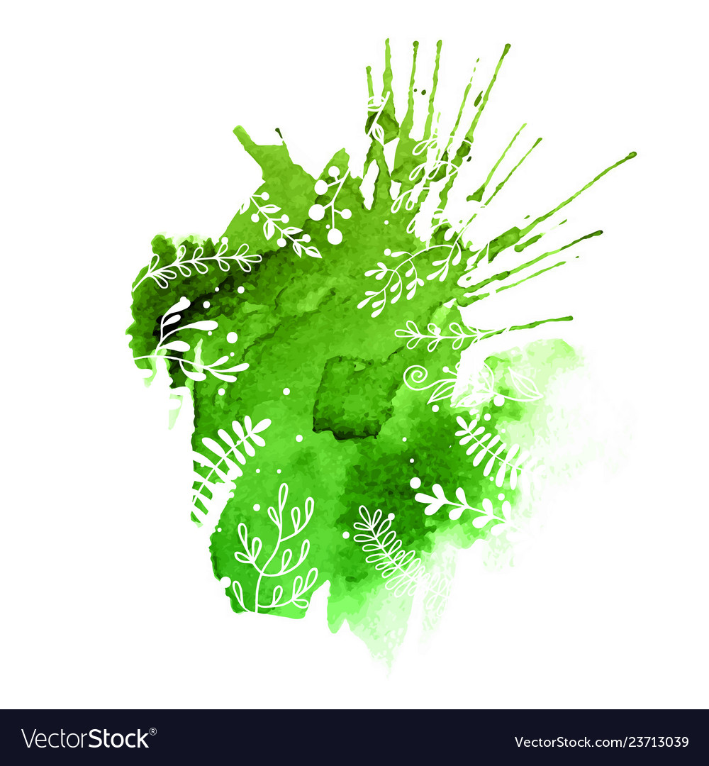 Spring watercolor background banner Royalty Free Vector