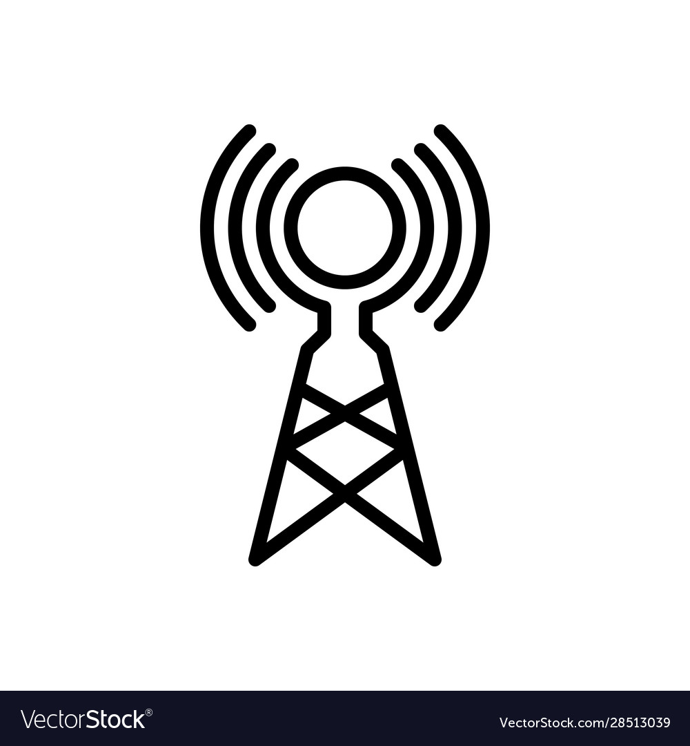 Wireless antenna Royalty Free Vector Image - VectorStock