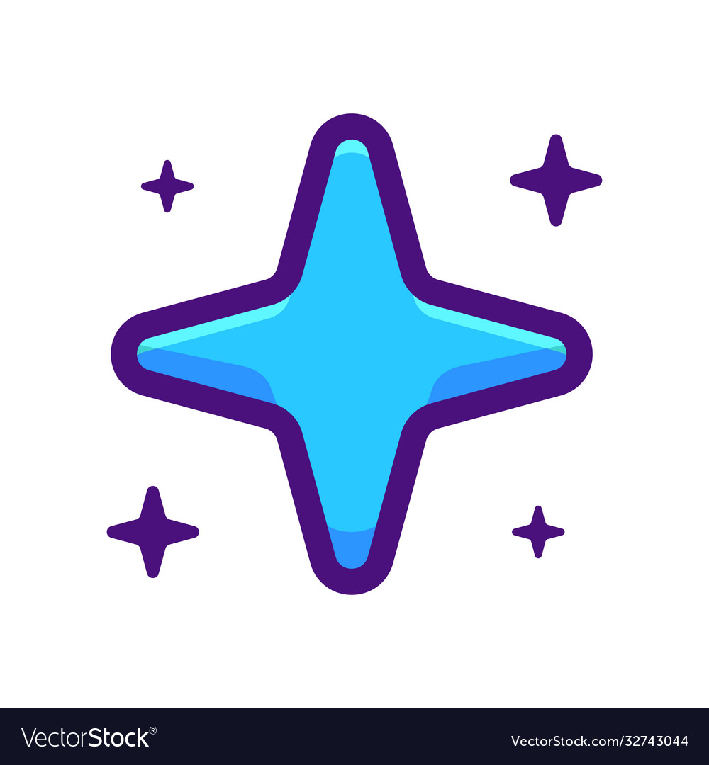 Blue star Royalty Free Vector Image - VectorStock