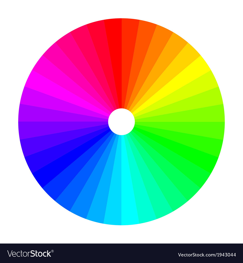 the color spectrum wheel