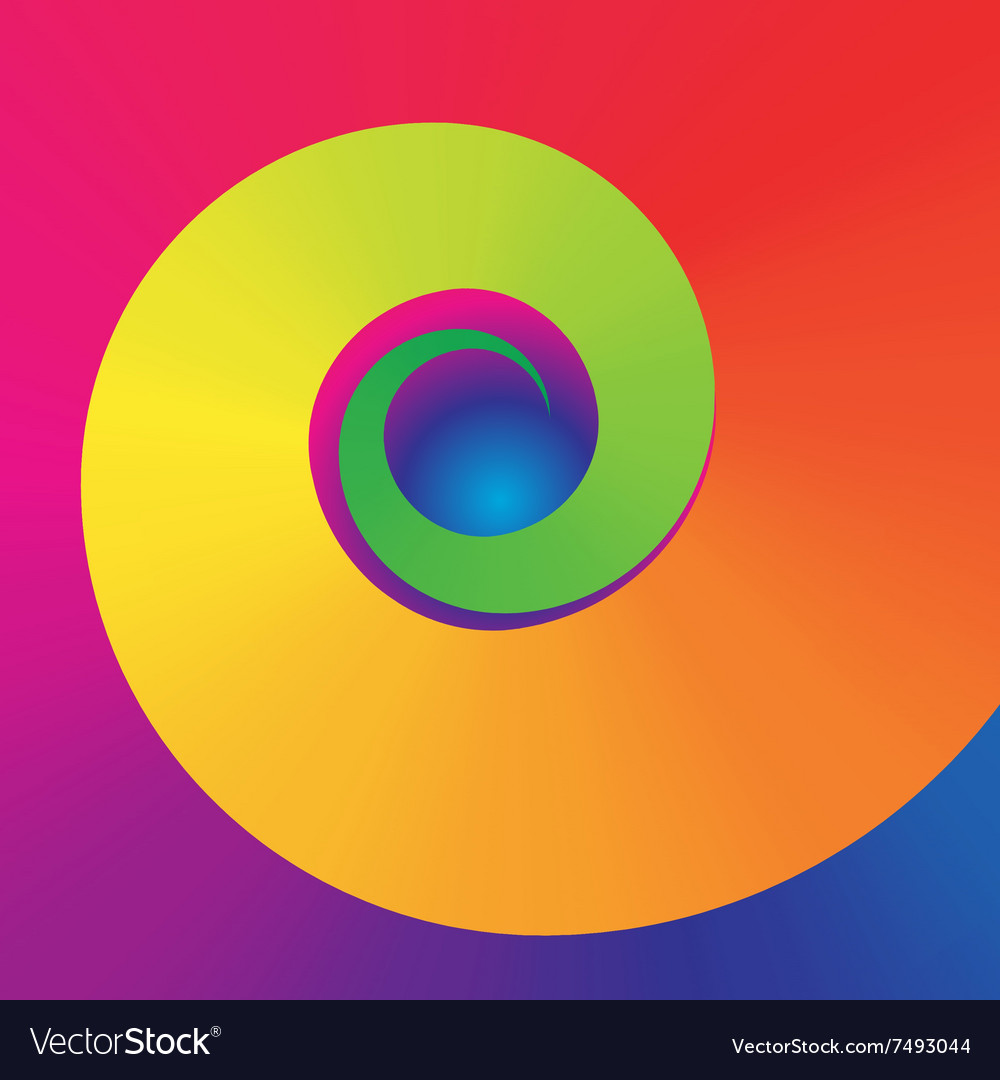 Colorful swirl shape