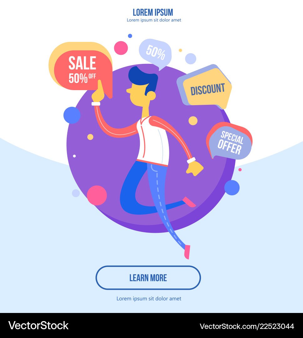 Flat design modern concept Royalty Free Vector Image