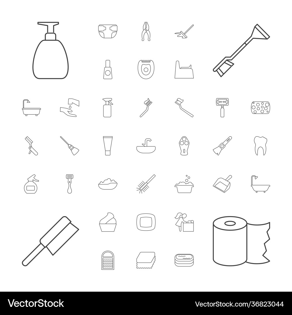 Hygiene icons Royalty Free Vector Image - VectorStock