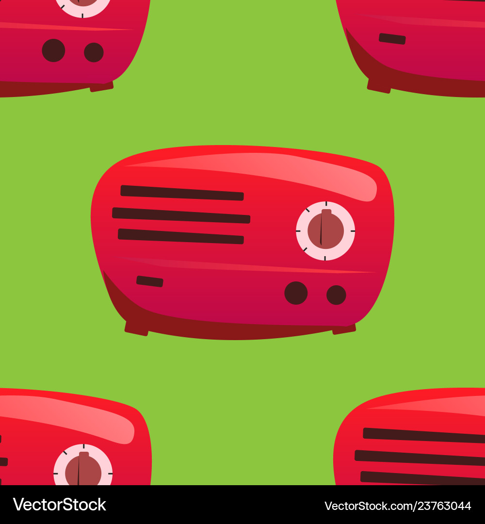 Radio seamless pattern Royalty Free Vector Image