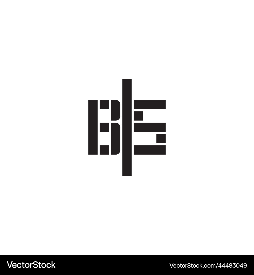 Bs geometric bold concept logo initial Royalty Free Vector