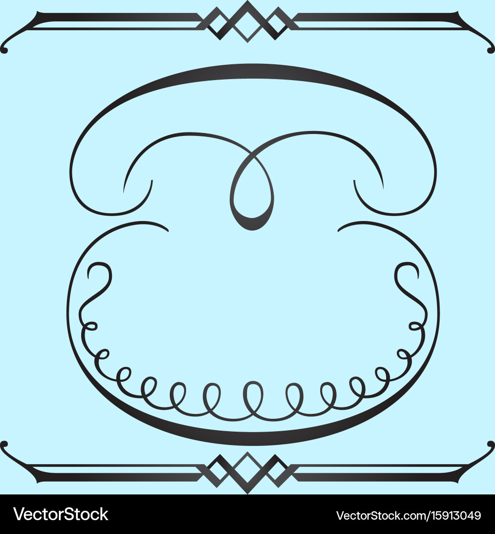 Decorative floral elements and ornaments Vector Image