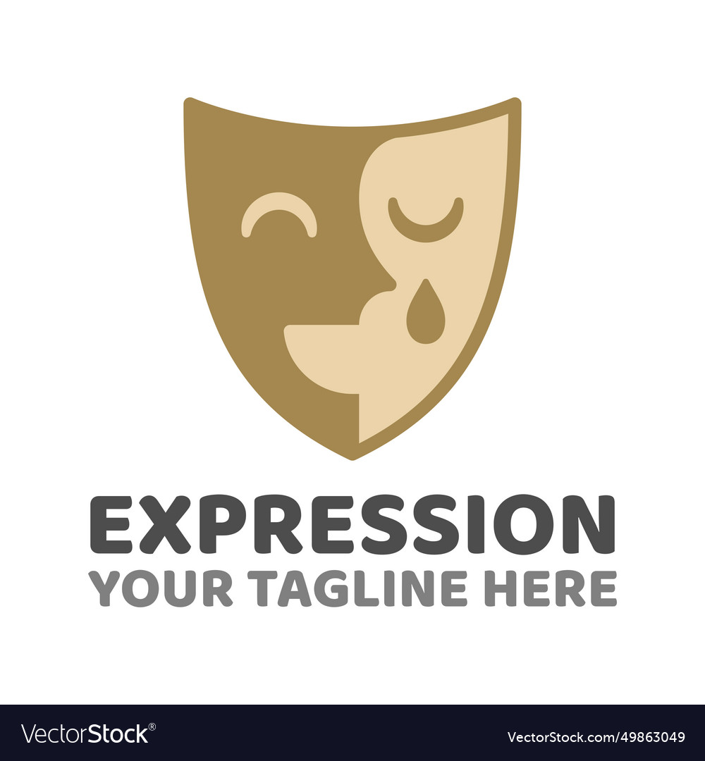 Expression mask logo template