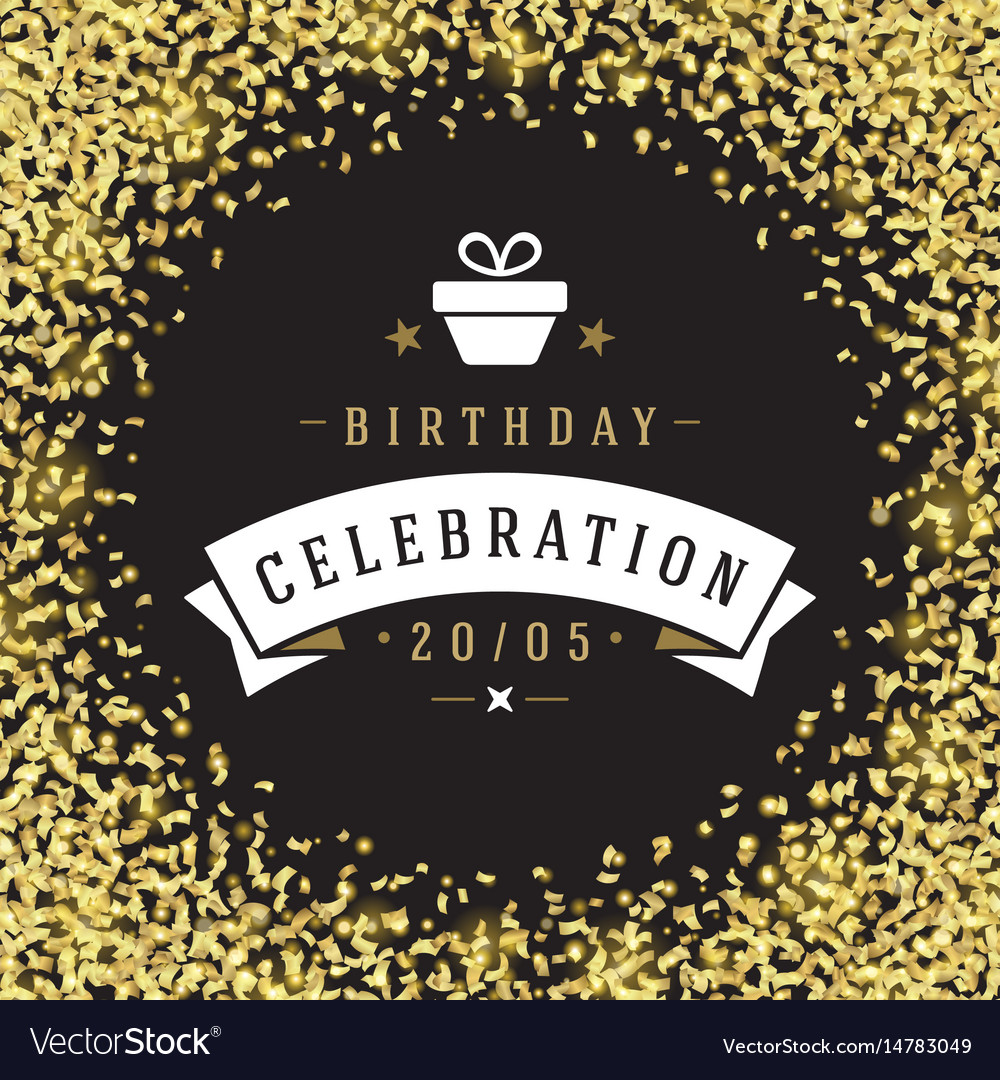 Happy birthday greeting card design Royalty Free Vector