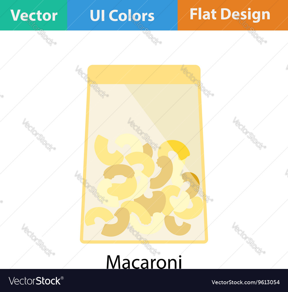 Macaroni Package Icon Royalty Free Vector Image Macaroni Package Icon Royalty Free Vector Image