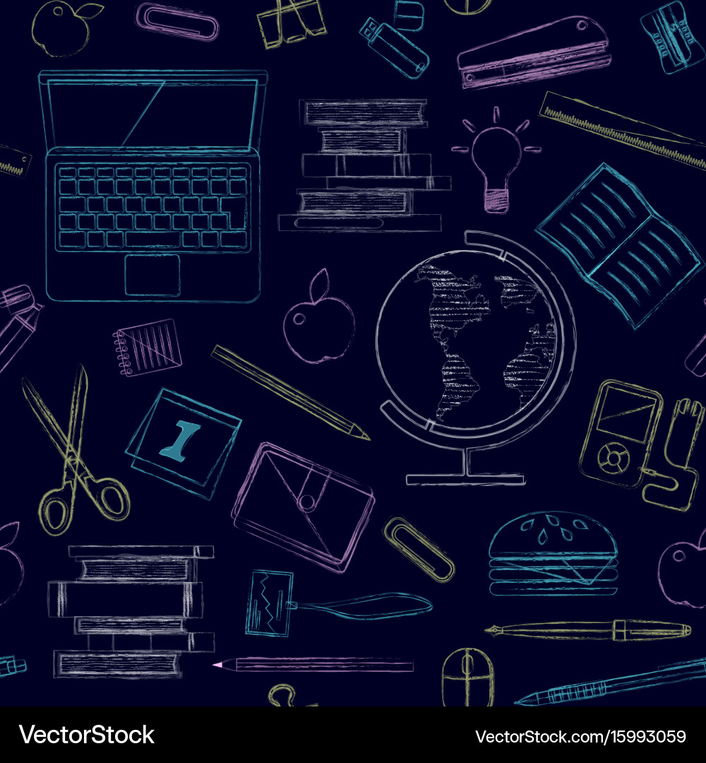 Back to school seamless pattern good Royalty Free Vector