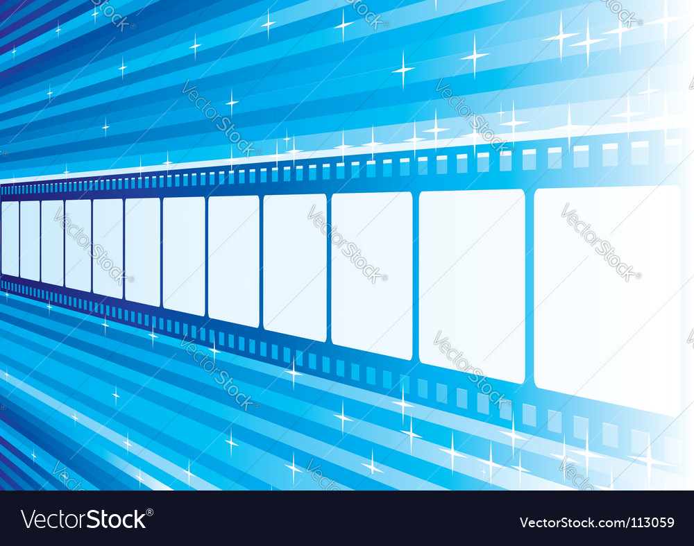 Blue film Royalty Free Vector Image - VectorStock