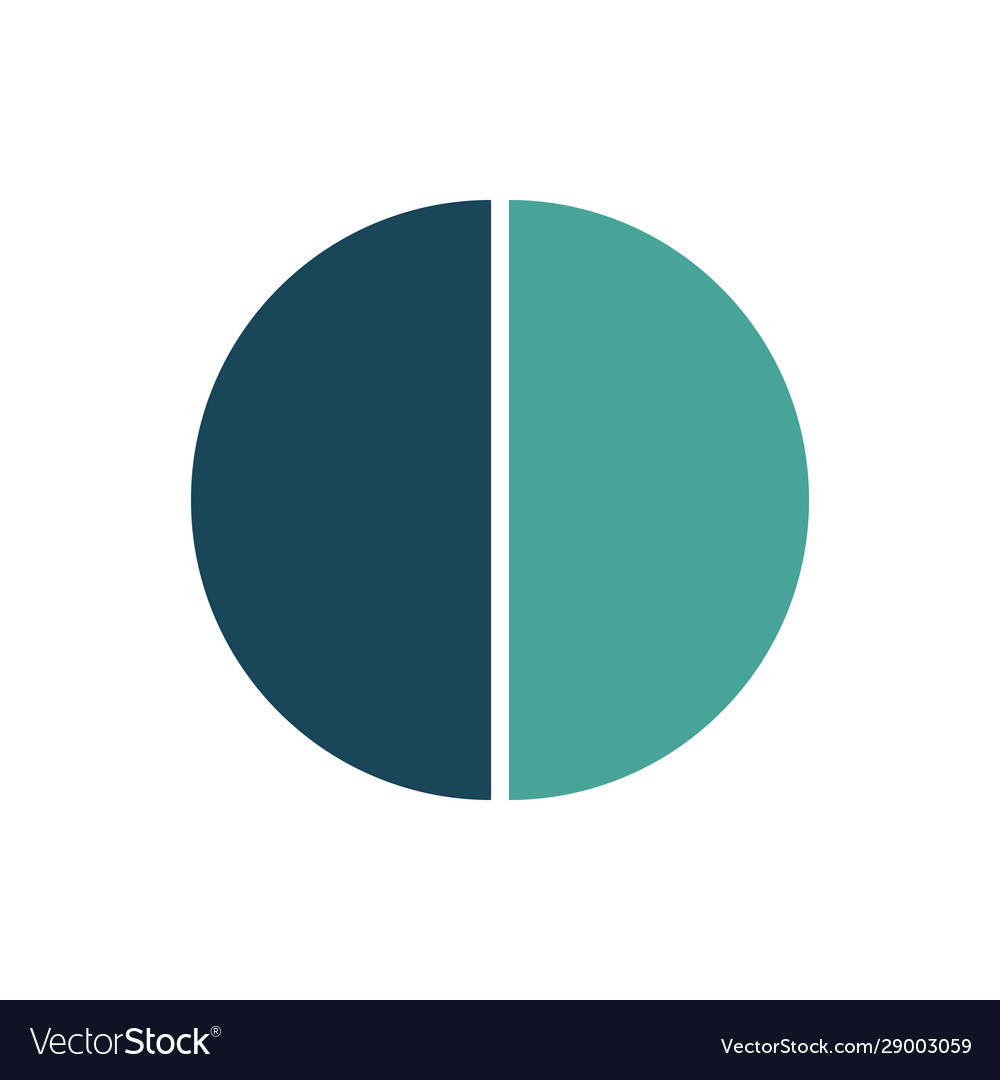 Circle infographic template layout with 2 options