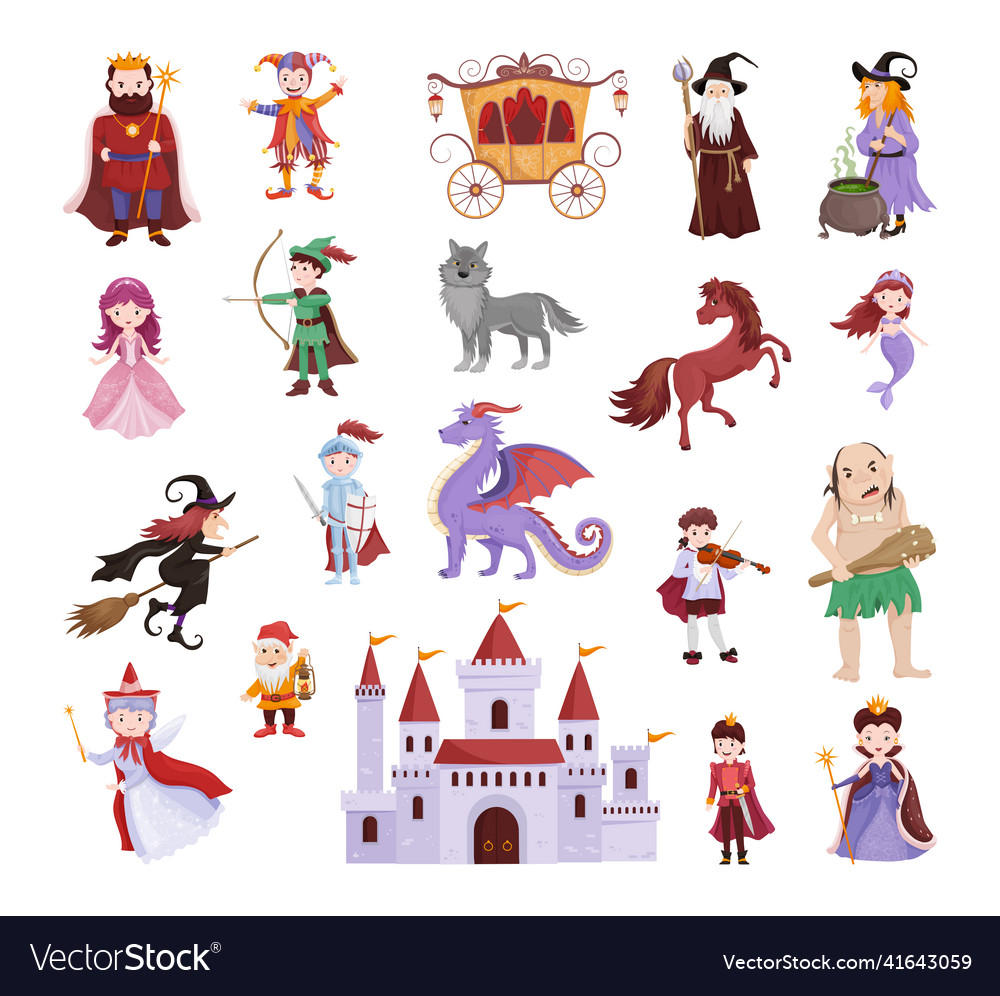 Fairy tale characters Royalty Free Vector Image