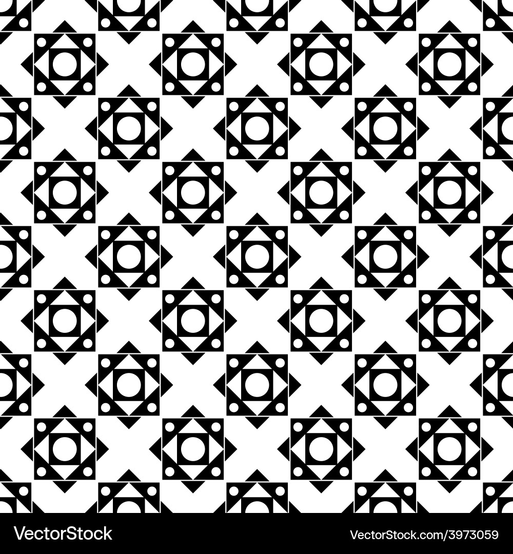 Geometry cute seamless pattern Royalty Free Vector Image