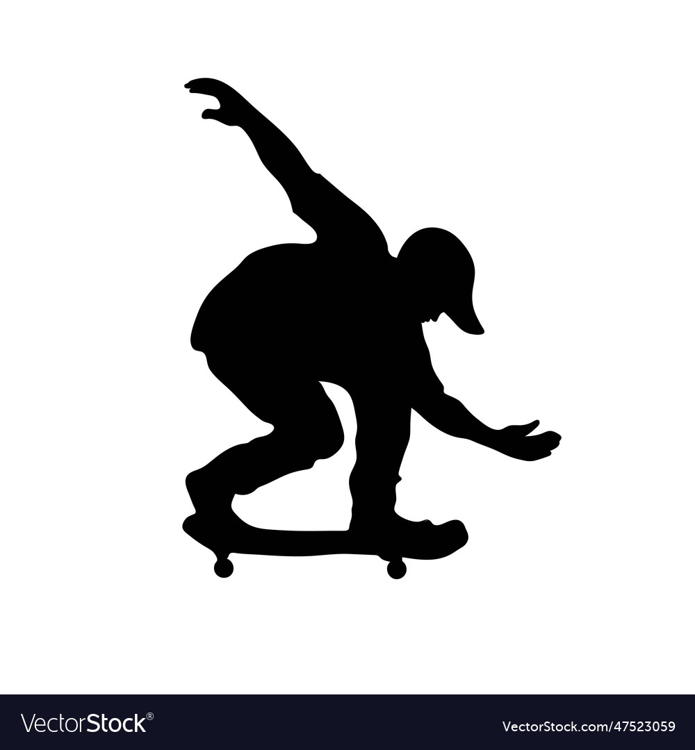 Skateboard for a postcard Royalty Free Vector Image