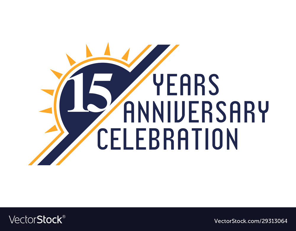 Anniversary logo template design birthday