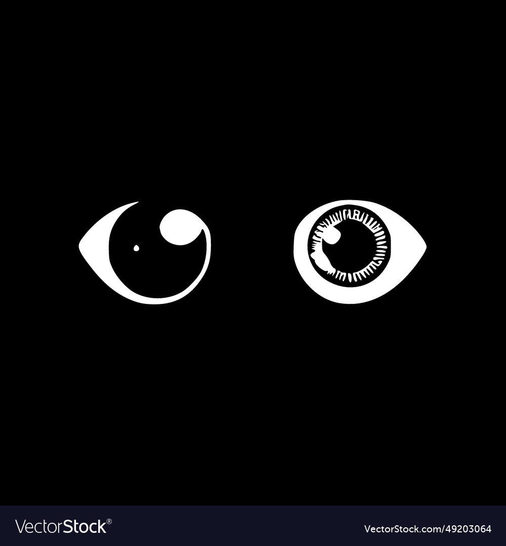 Eyes - minimalist and simple silhouette