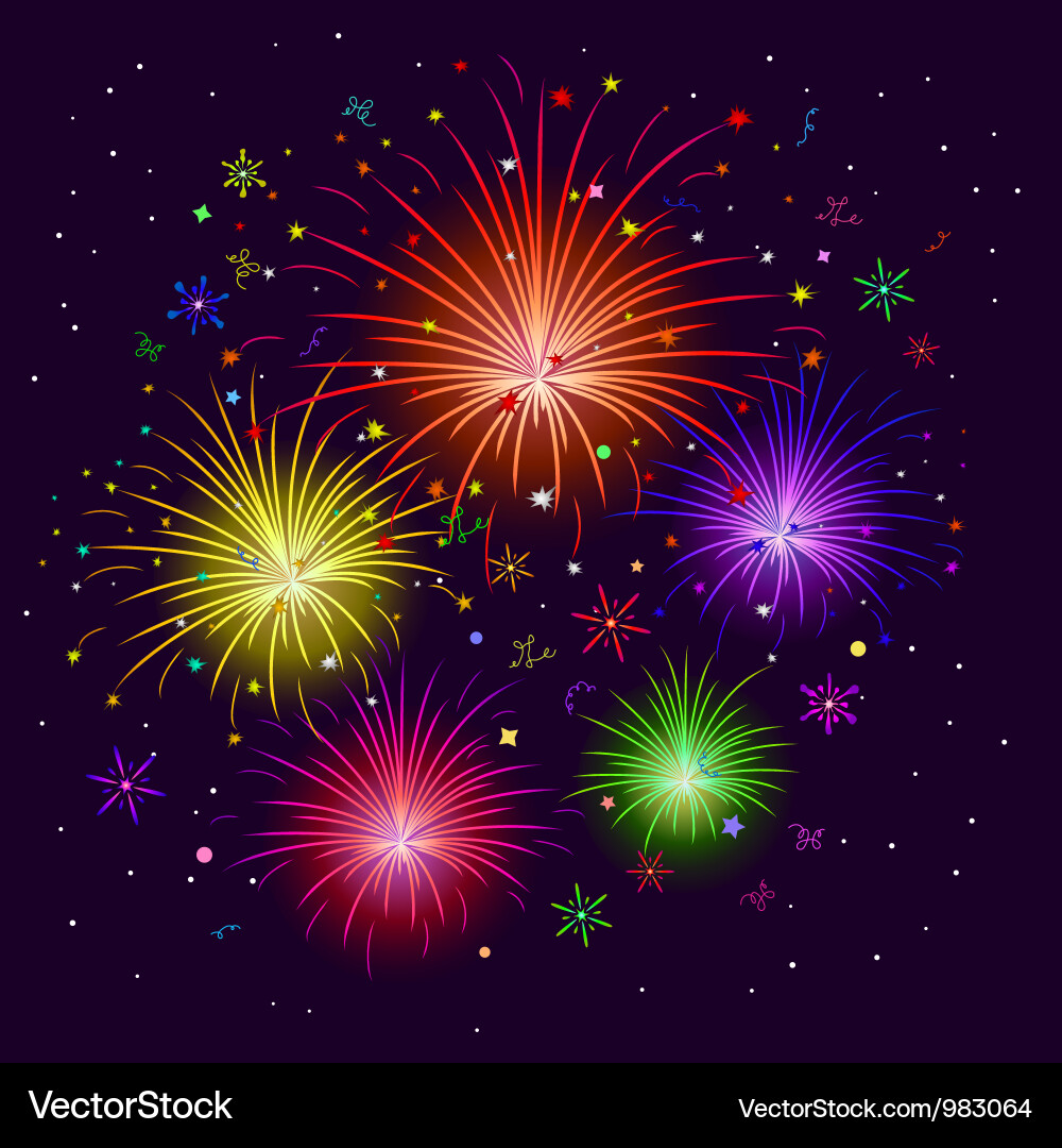 Fireworks Royalty Free Vector Image - VectorStock