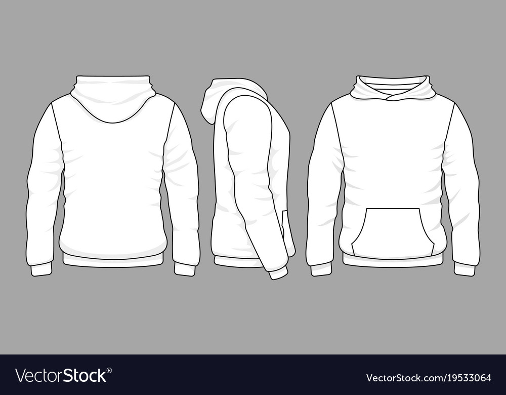 Hoodie Template Front And Back