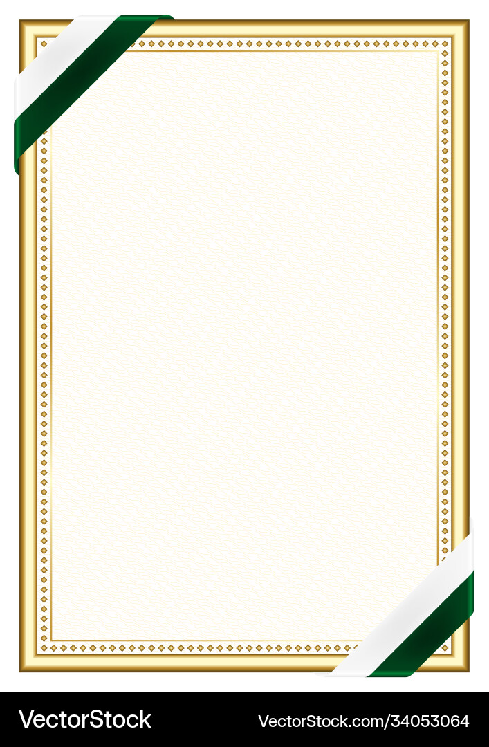 Vertical frame and border with pakistan flag Vector Image
