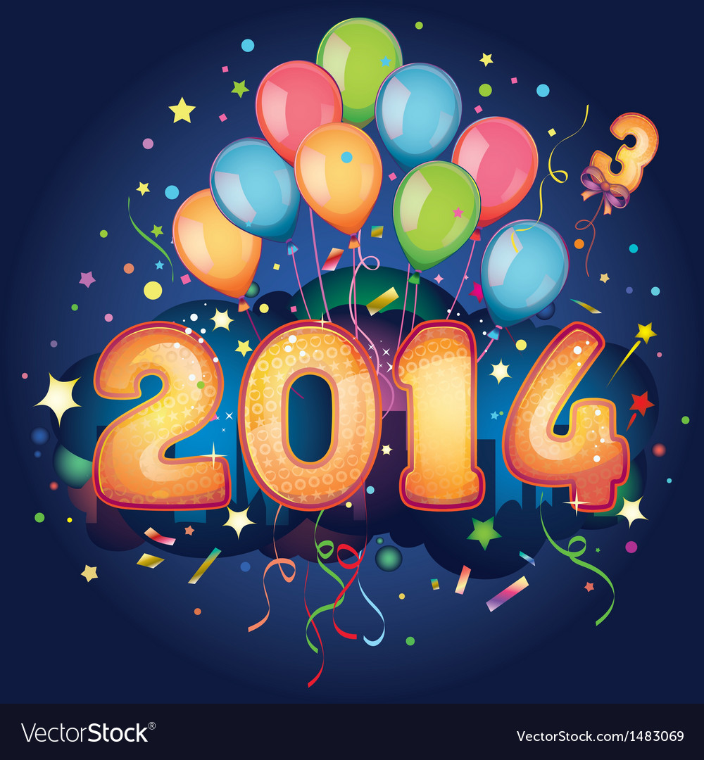 2014 new year Royalty Free Vector Image - VectorStock