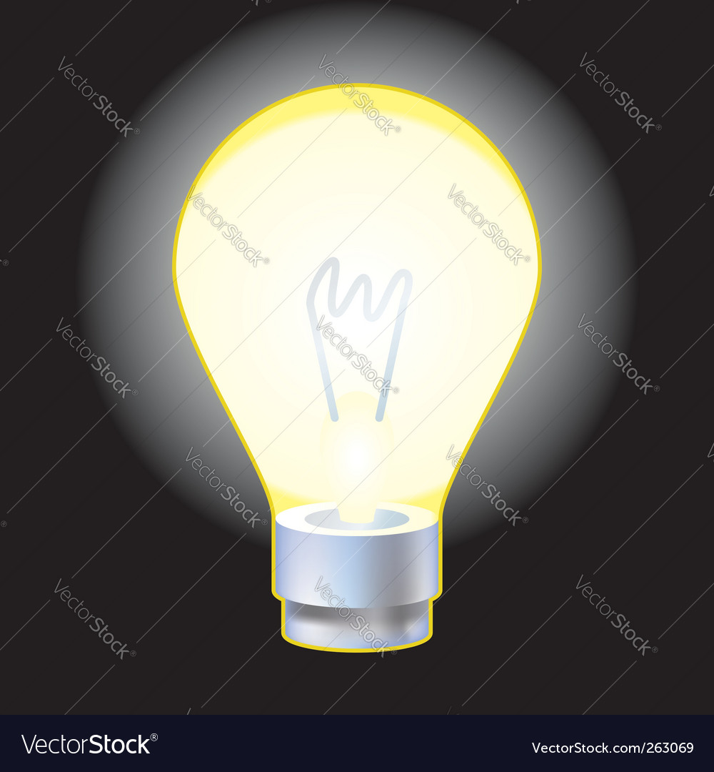 Light bulb Royalty Free Vector Image - VectorStock