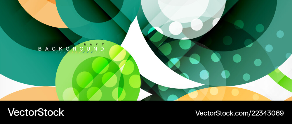 Overlapping circles design background Royalty Free Vector