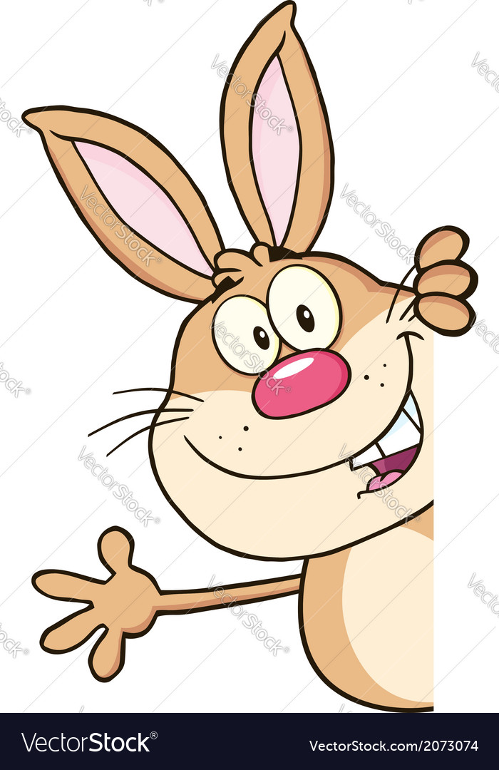 Cartoon rabbit Royalty Free Vector Image - VectorStock