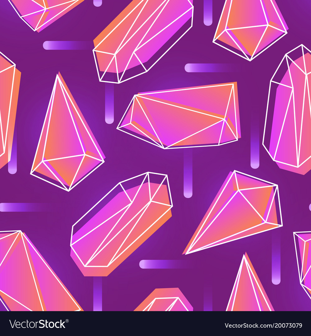 Abstract seamless pattern with neon colored Vector Image