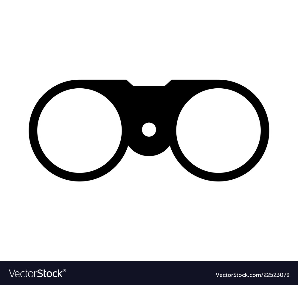 Binoculars icon Royalty Free Vector Image - VectorStock