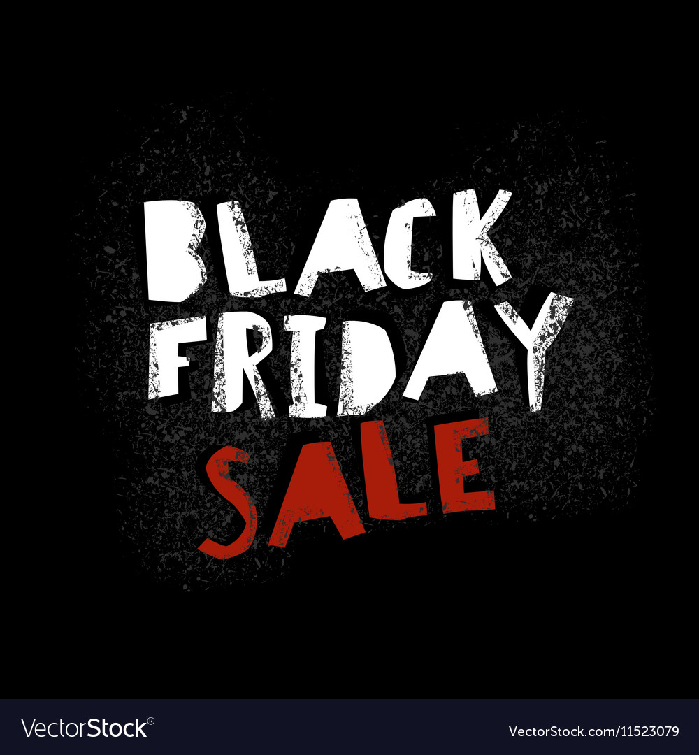 Black friday graffiti typography on wall Vector Image