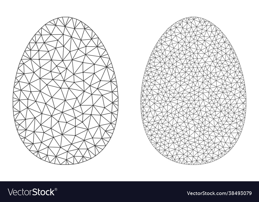 Eiersymbole - polygonales Netz