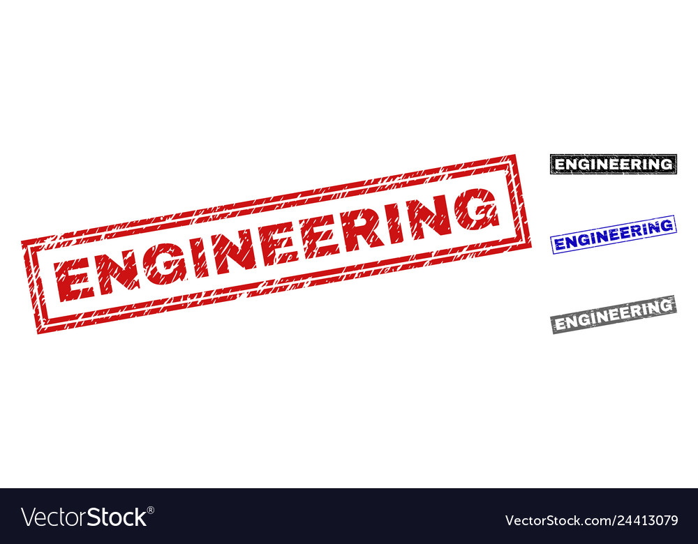 Grunge engineering texturierte Rechteck Stempeldichtungen