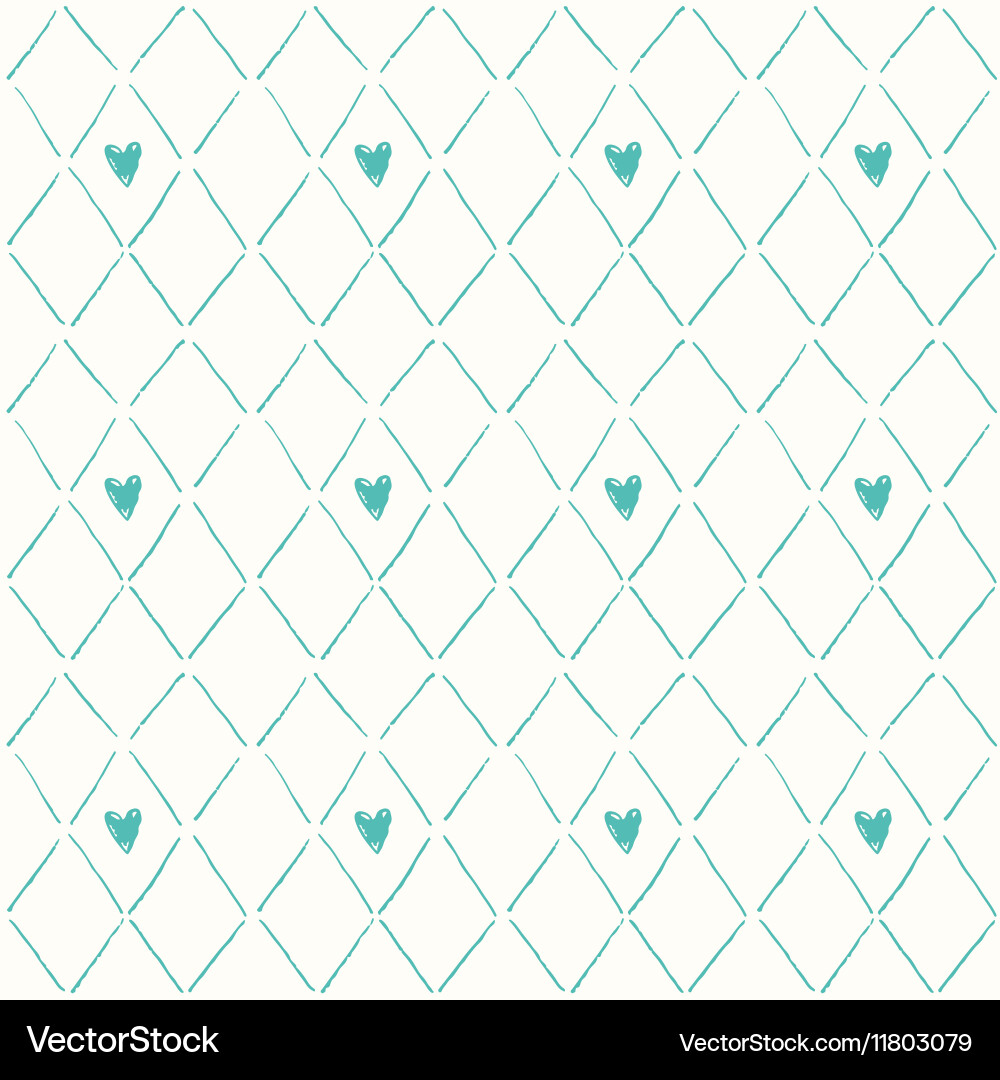 Hand drawn seamless pattern Royalty Free Vector Image