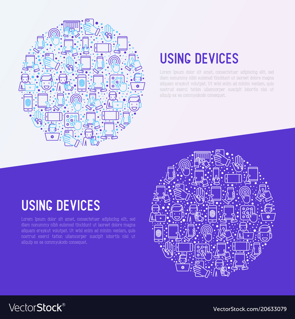 Using devices concept in circle