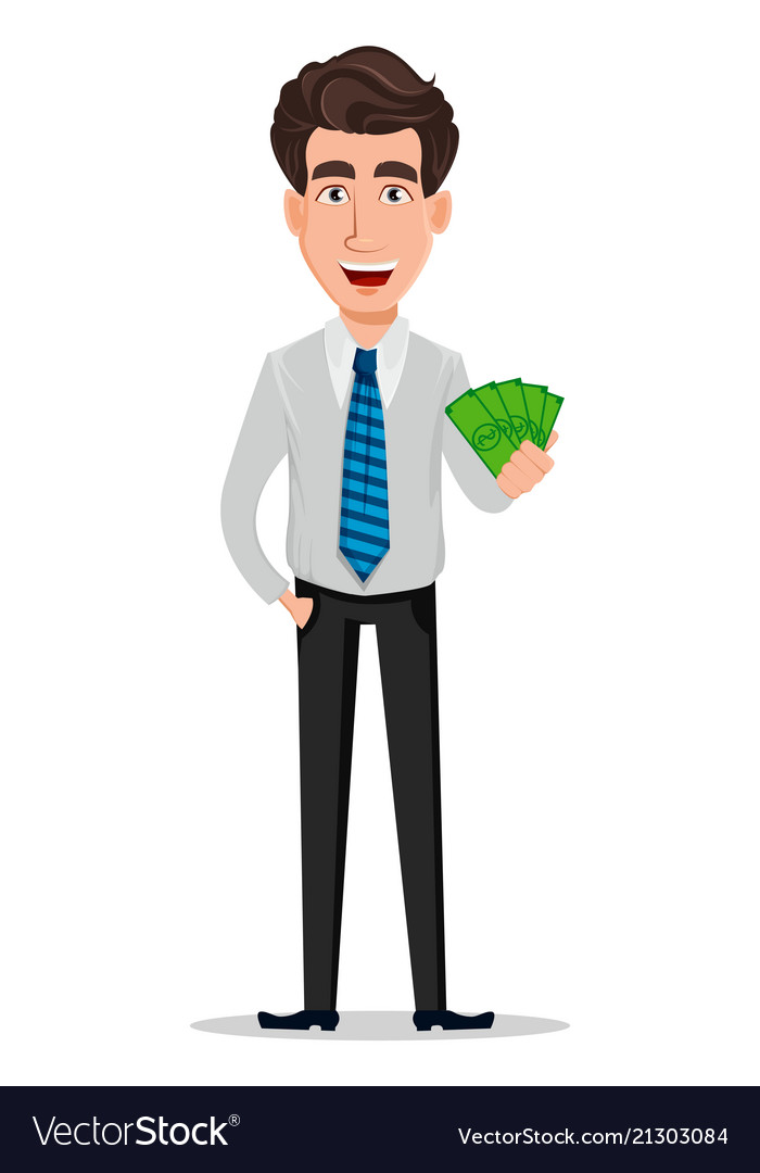 Business man in office style clothes Royalty Free Vector