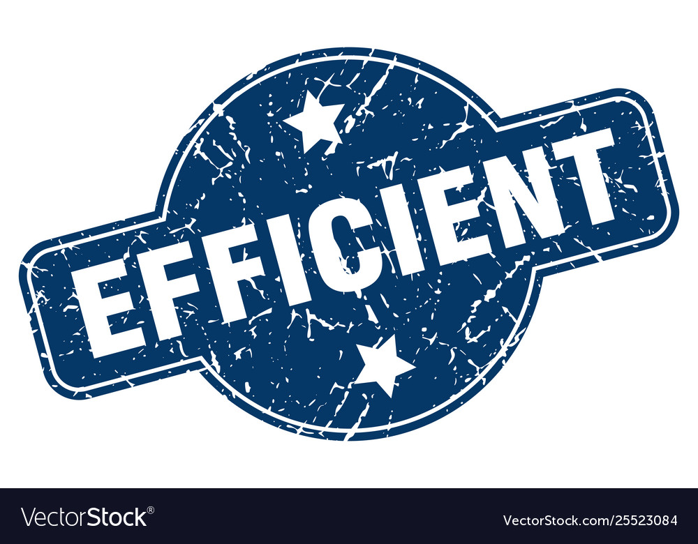 Efficient sign Royalty Free Vector Image - VectorStock