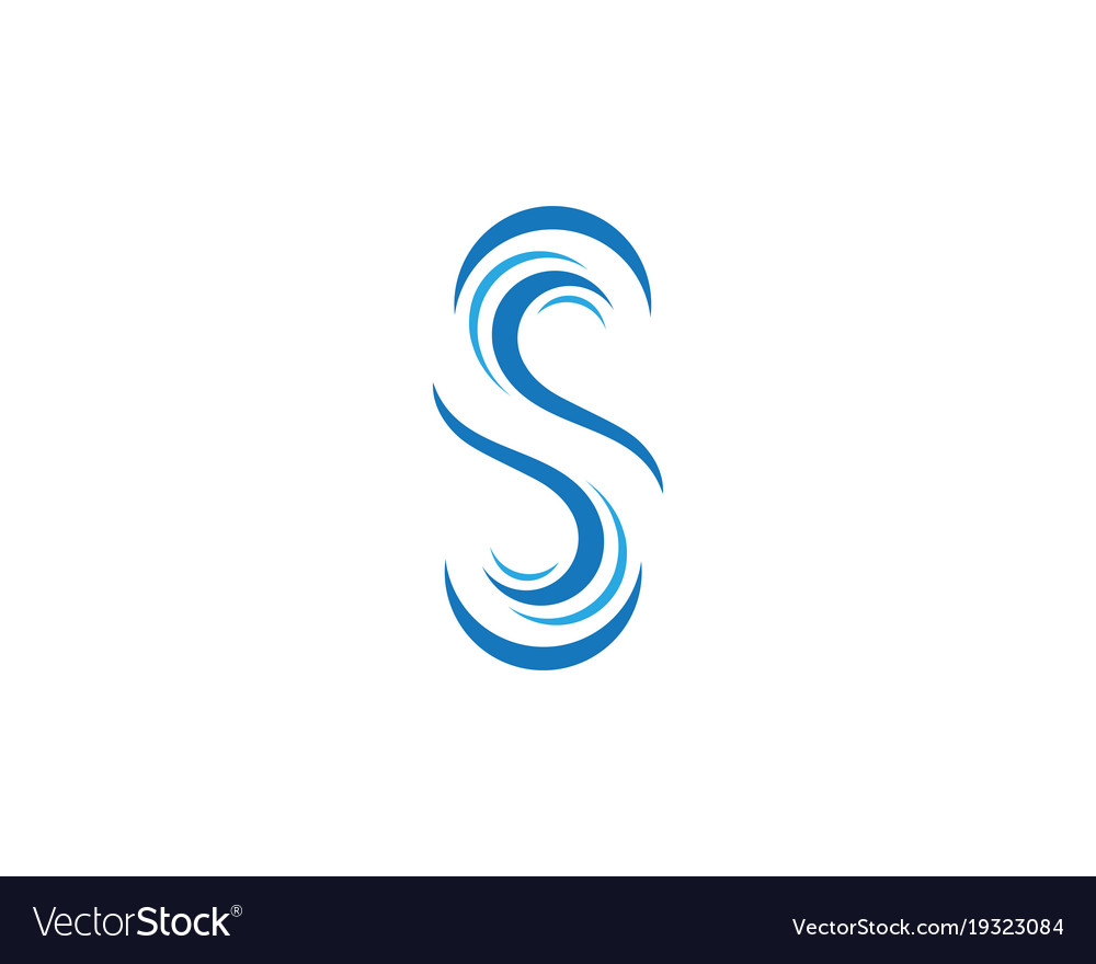 S letter logo icon design template