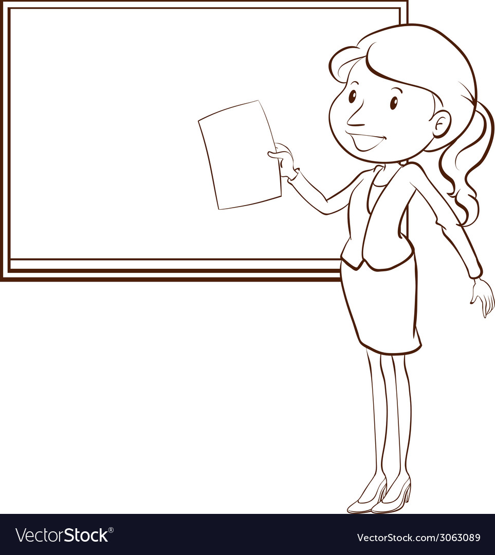 25+ Inspirasi Keren Cartoon Teacher Sketch