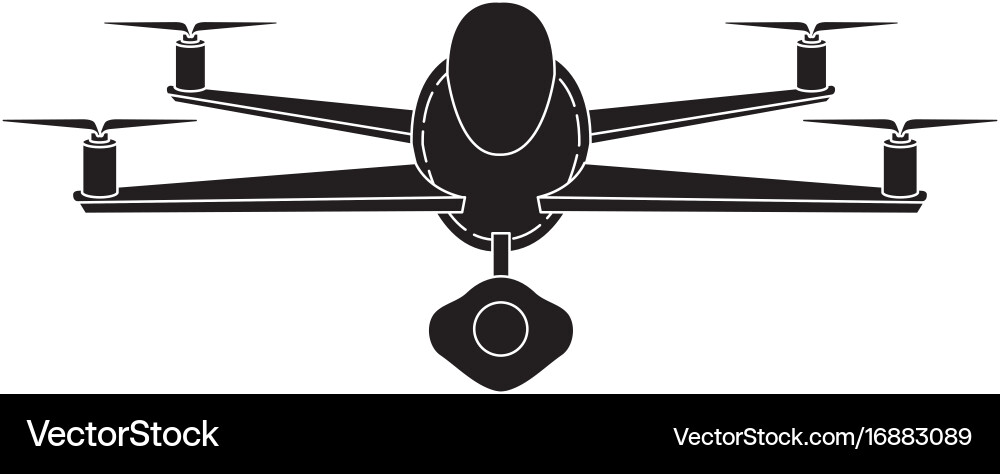 Drone flying technology icon Royalty Free Vector Image