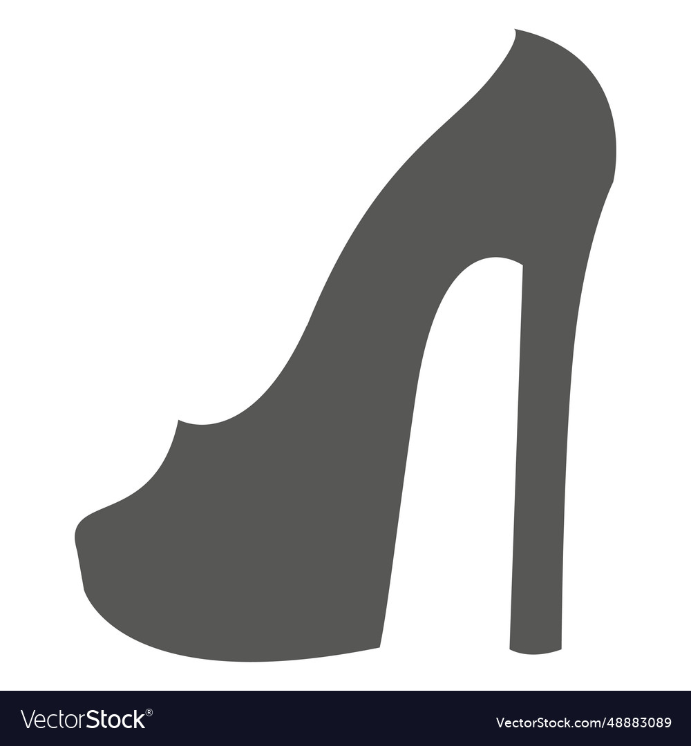 High heel woman shoe icon Royalty Free Vector Image