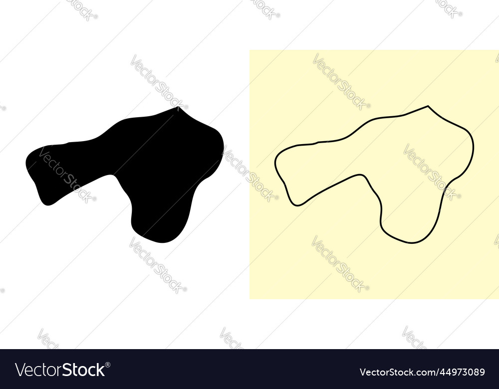 Islamabad map pakistan asia filled and outline