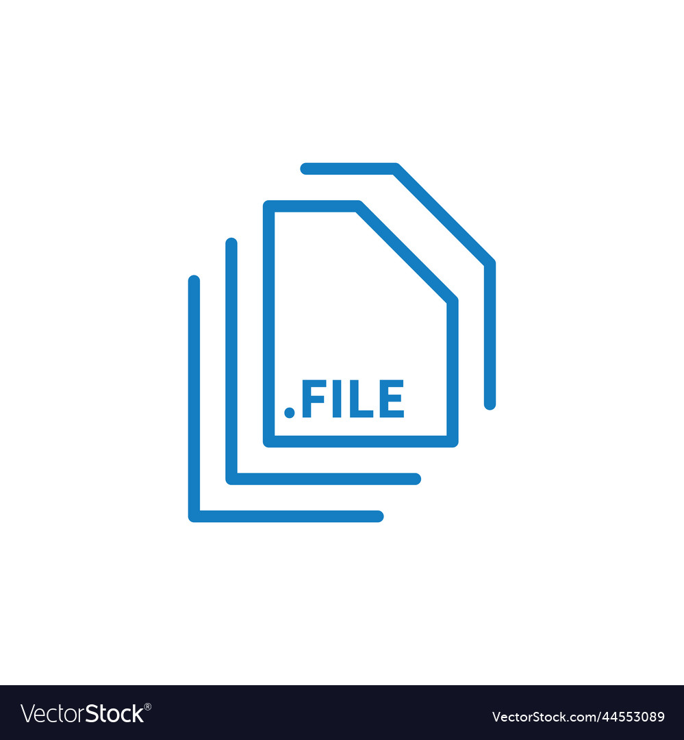 Source file icon logo design template isolated Vector Image