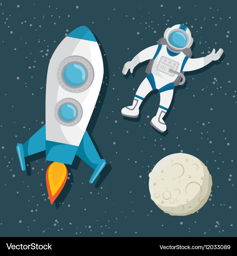 Universe planets space concept Royalty Free Vector Image