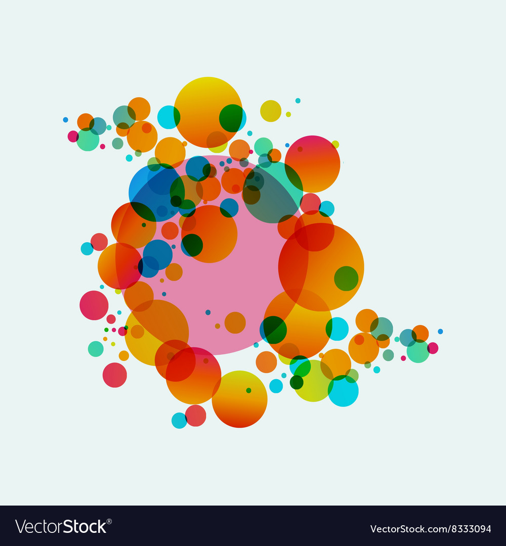 Colorful abstract background beautiful circles