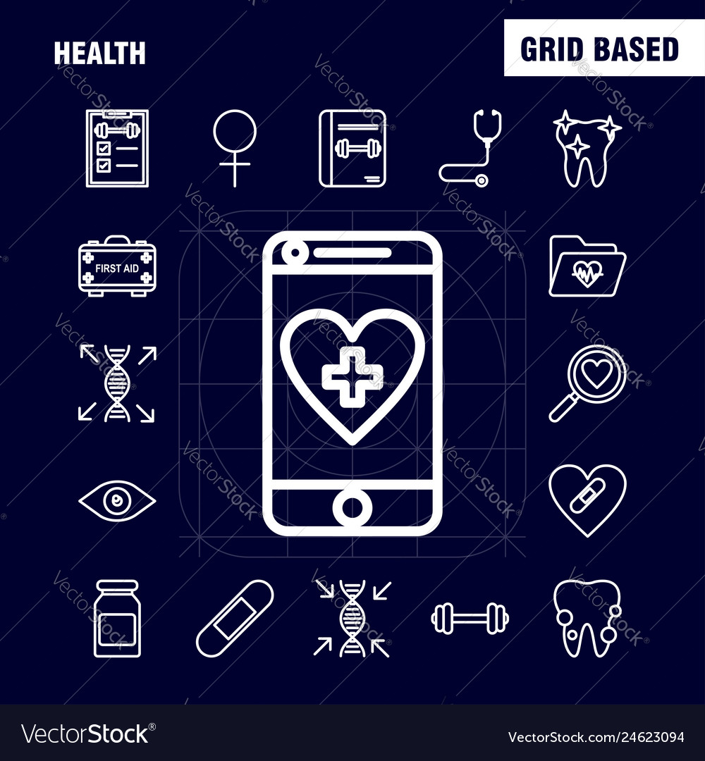 Computerzeile Icons für Infografiken mobil