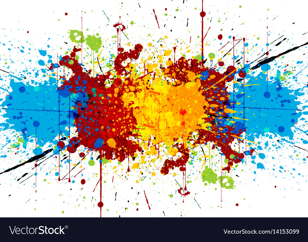 abstract bright watercolor stains